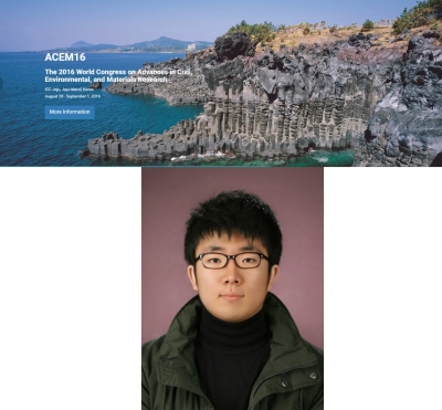 지훈이가 제주도에서 개최되는 'The 2016 World Congress on Advances in Civil, Environmental, and Materials Research (ACEM16)'에사 구두발표를 하였습니다.